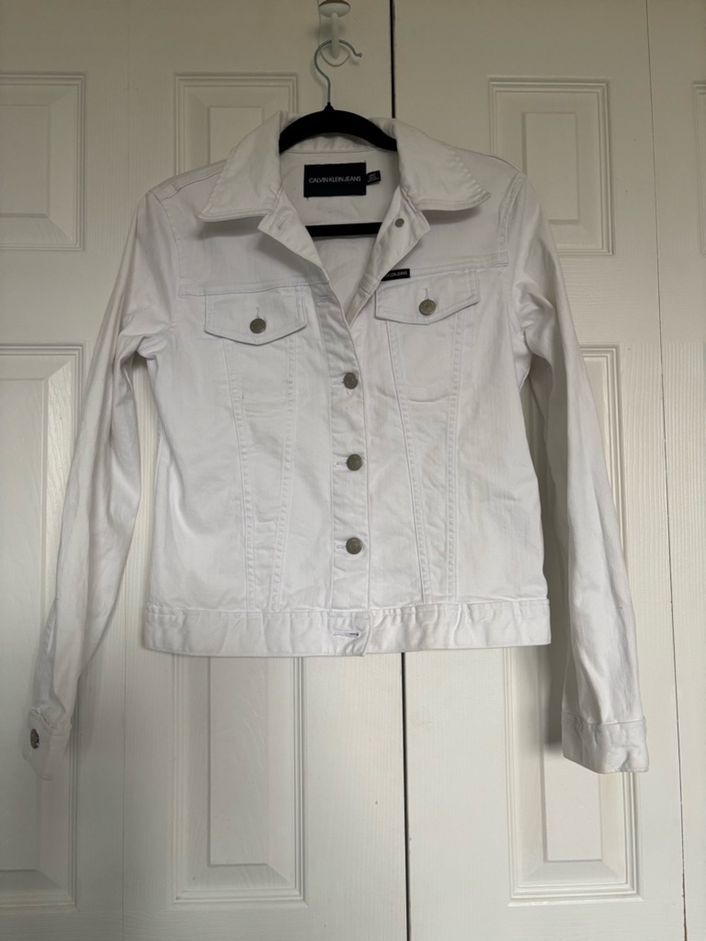 Calvin Klein Jeans White Denim Jacket